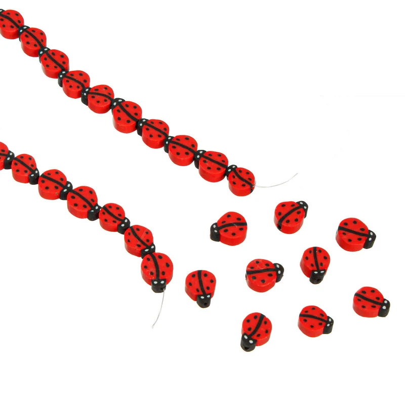 Art.6177 Cuentas Catarina 10mm Hilo 40cm (Aprox 38pz)
