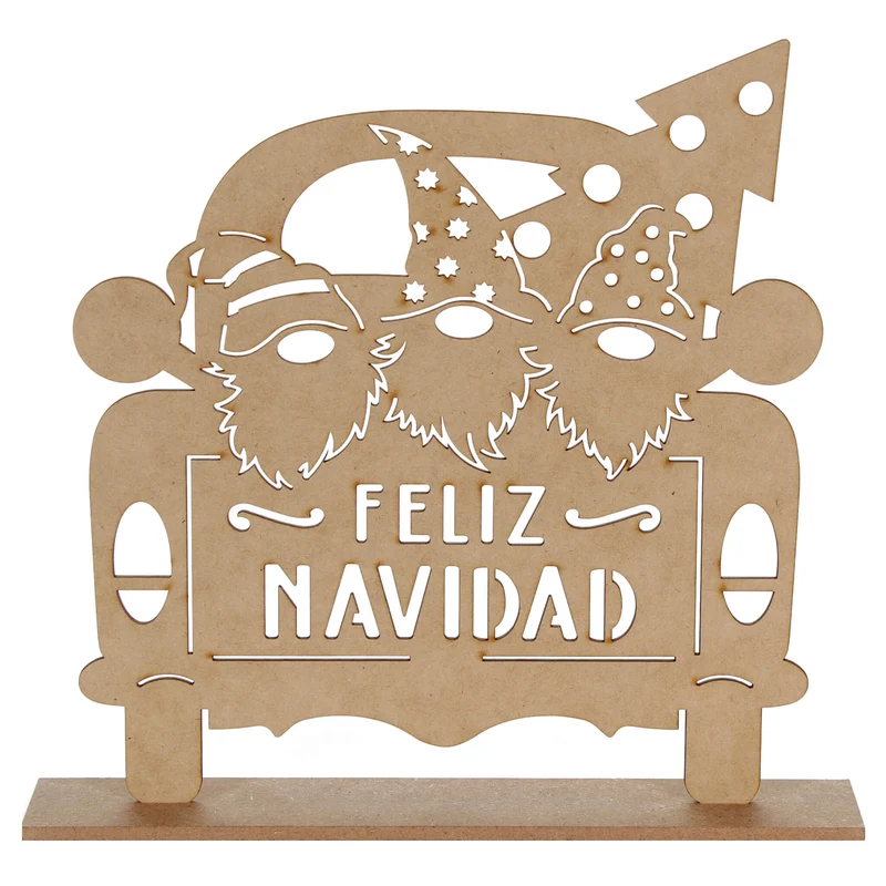 Art.10827 Camioneta Navideña 25.5x27x5cm 1pz