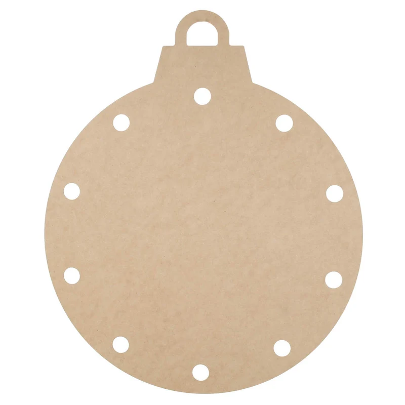 Art.10834 Esfera Navidad Con Orificios 60x50cm 1pz