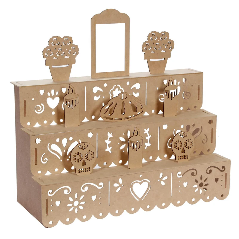 Art.10683 Altar De Muertos Con figuras 50x50x21cm 1pz