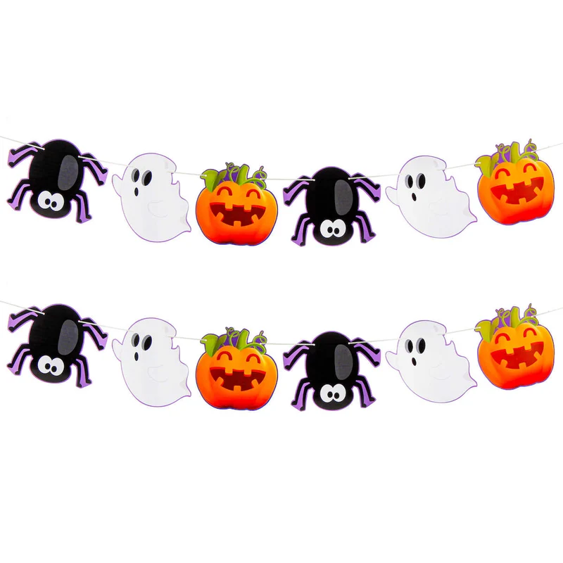 Art.8324 Guía Banderín Halloween x12 16x19cm (Aprox 3m) 1pz