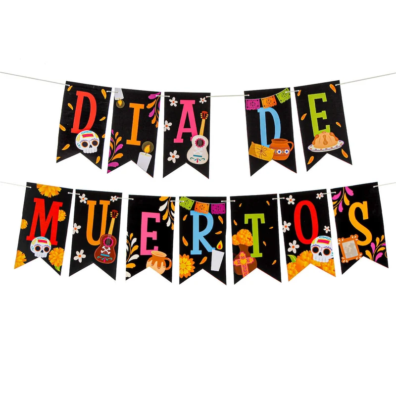 Art.8320 Banderín Muertos x12 20x11cm 1pz