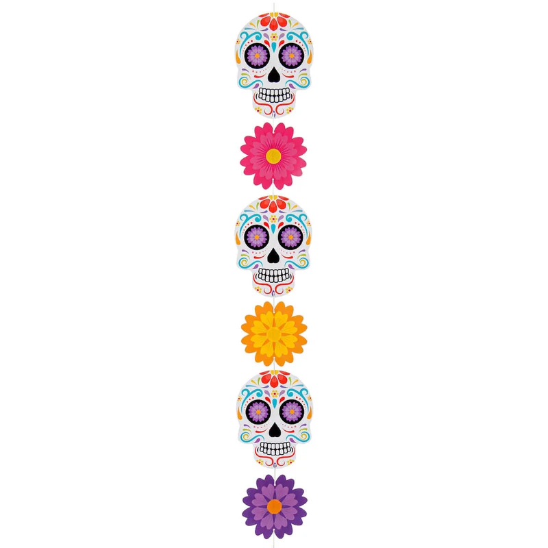 Art.8310 Guía De Calaveras Vertical 20x15cm (Aprox) 2m 1pz