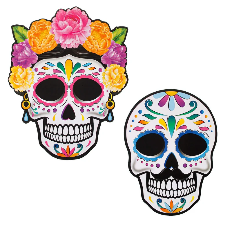 Art.8294 Adorno Calavera 45x35cm 2pz