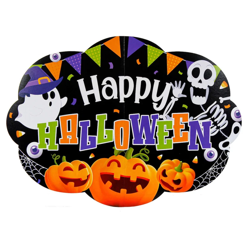 Art.8291 Letrero Halloween 43x60cm 1pz