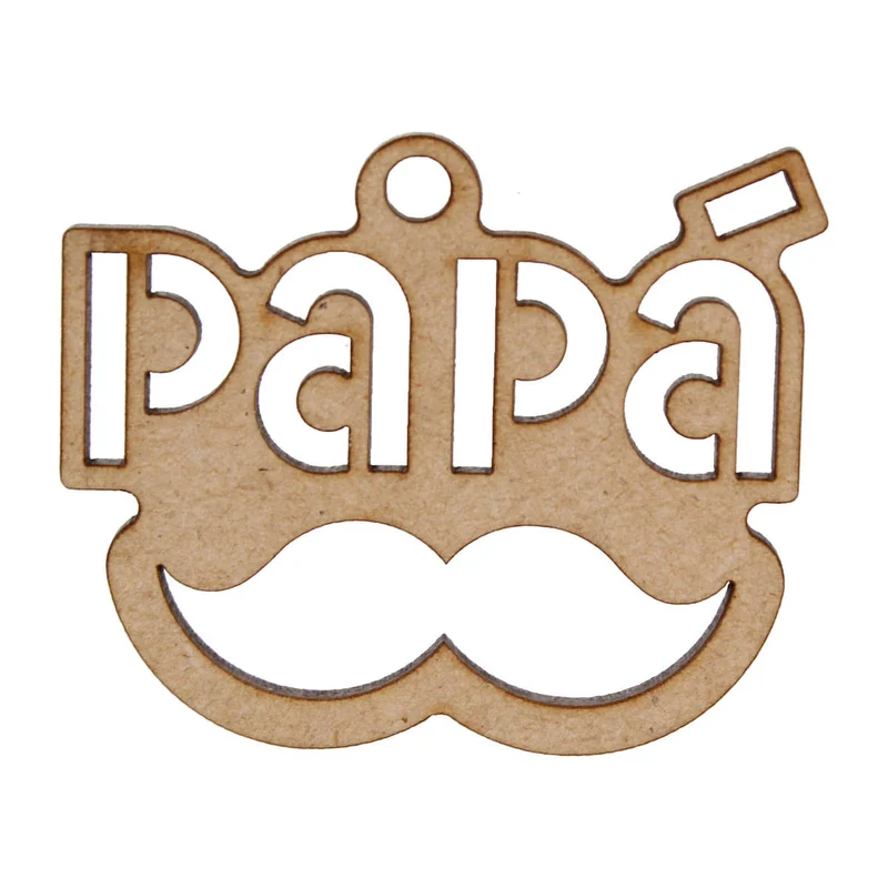 Art.6099 Llavero Papá Bigote 4.2x5cm 2pz