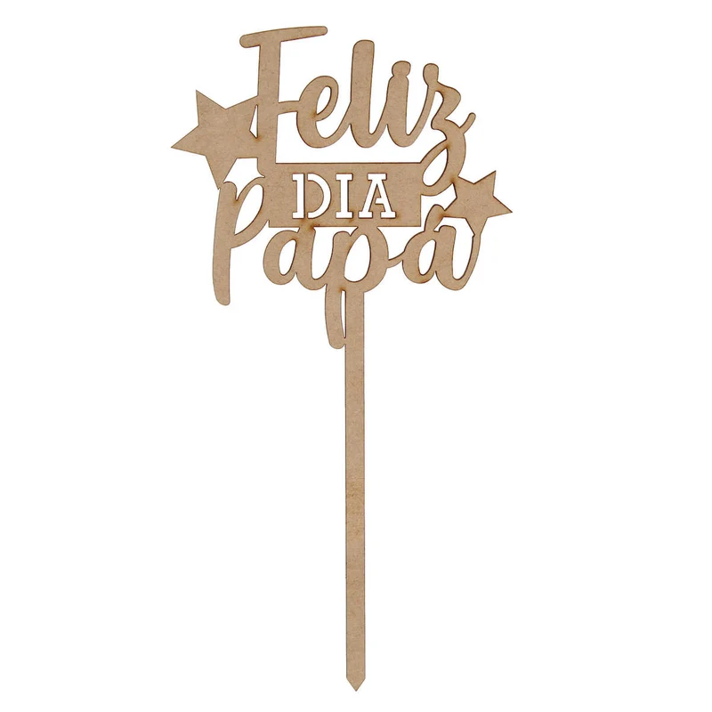 Art.6084 Pick Feliz Día Papá 25x13cm 1pz
