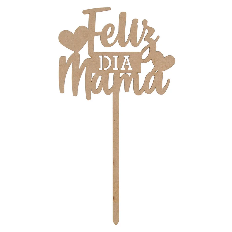 Art.6085 Pick Feliz Día Mamá 25x13cm 1pz