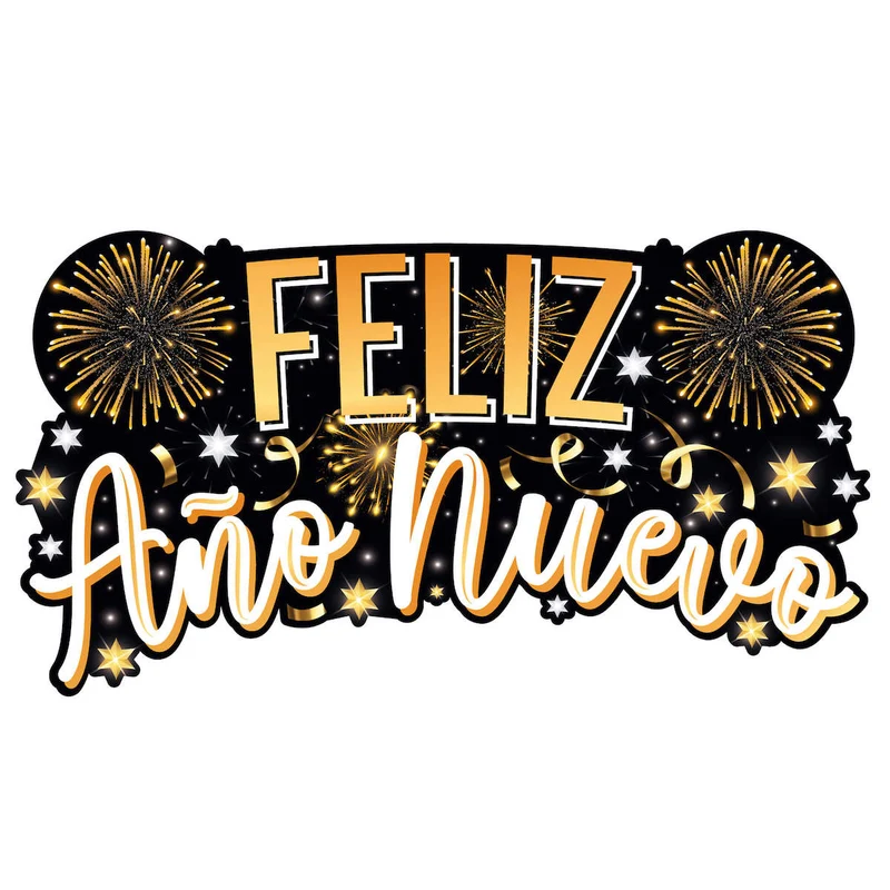 Art.8482 Letrero Feliz Año Nuevo 48x88cm 1pz