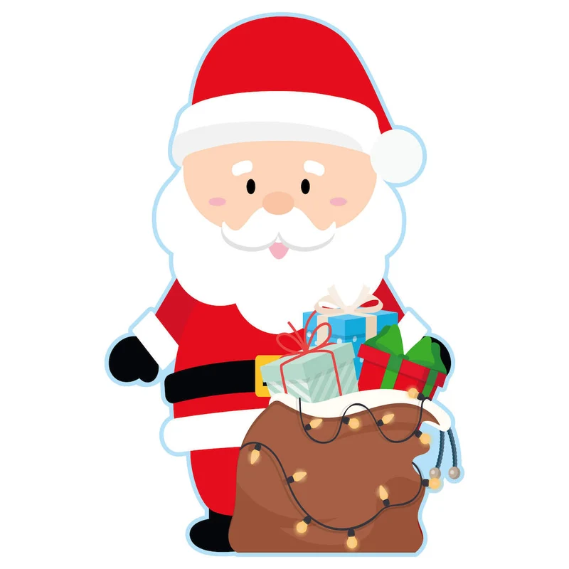 Art.8281 Adorno Personaje Navideño 59x39cm 1pz