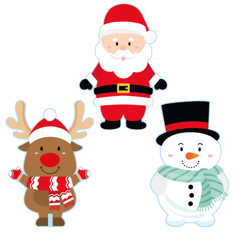Art.8280 Adorno Navidad Personaje 40cm 3pz