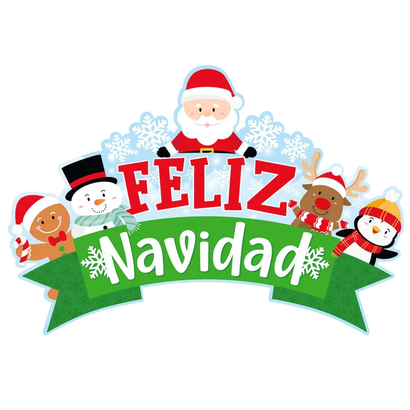 Art.8278 Letrero Navidad Personaje 60x88cm 1pz