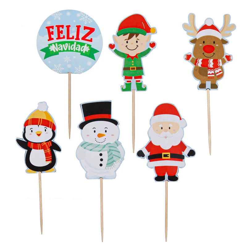 Art.8243 Pick Navideño 10cm 12pz
