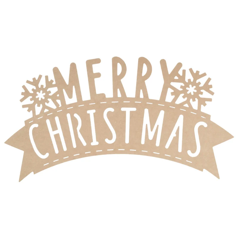 Art.7605 Letrero Feliz Navidad 44x80cm 1pz