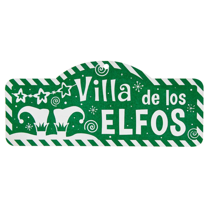 Art.7587 Letrero Navidad Color 21.5x50cm 1pz