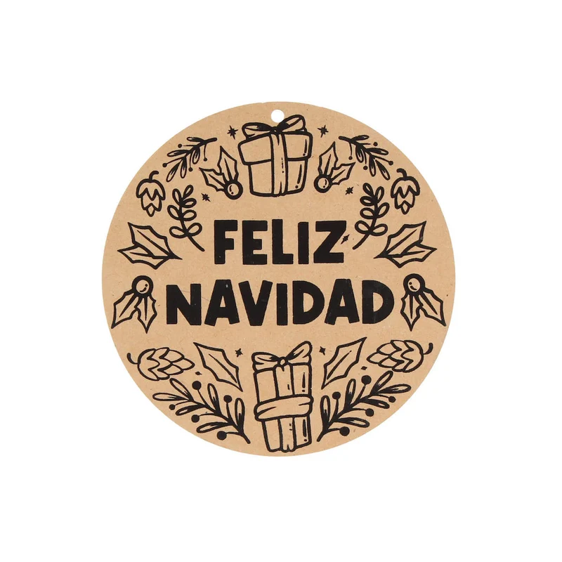 Art.7528 Esfera Navidad Color 12x12cm 1pz