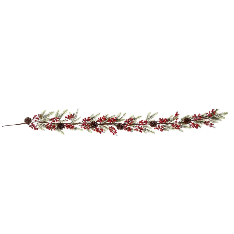 Art.1547 Guia Nevada Pino Cerezas/Piñas 1.80m 1pz