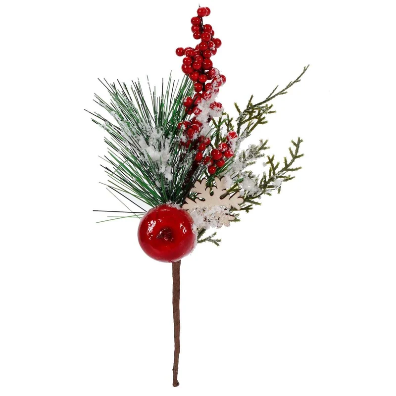 Art.1481 Pick Nevado Copo/Pino/Manzana 20cm 1pz