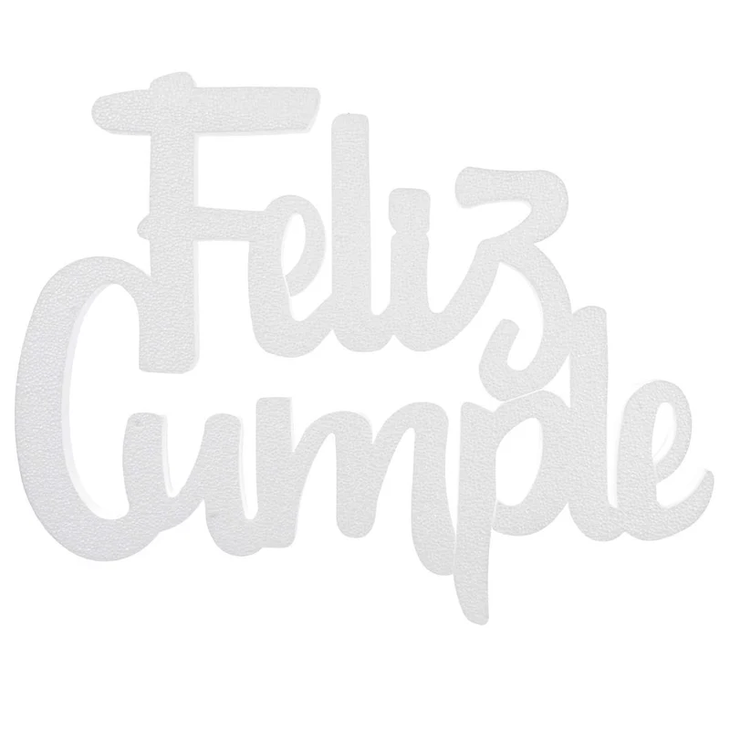 Art.10813 Letrero Feliz Cumpleaños 48x60x3.5cm 1pz