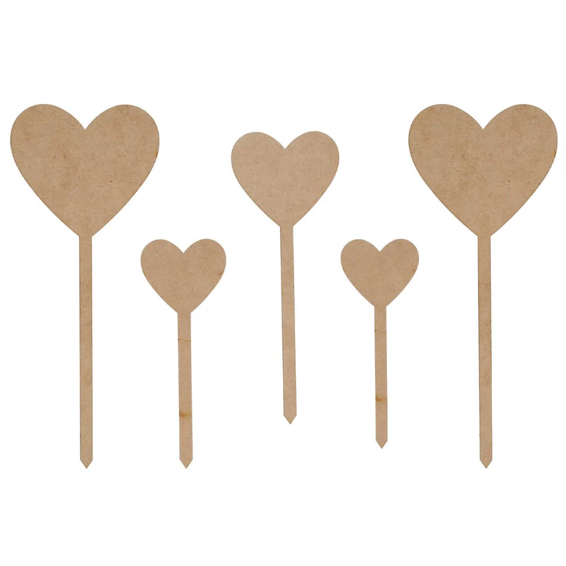 Art.10304 Pick Corazones 19x7.5cm 5pz