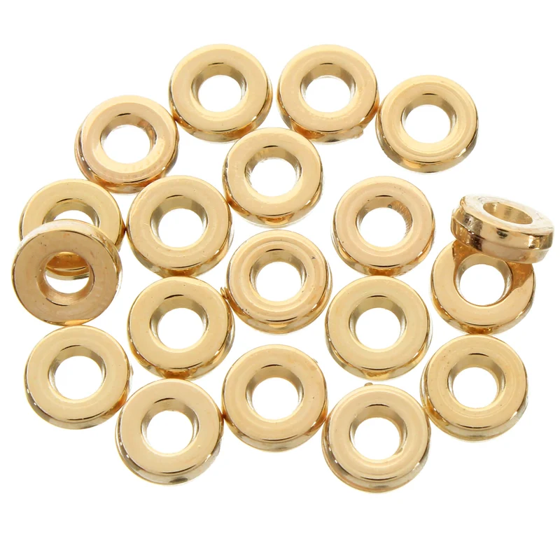 Art.1373 Cuenta Redonda Plástica Metalizada 6x2mm 100pz