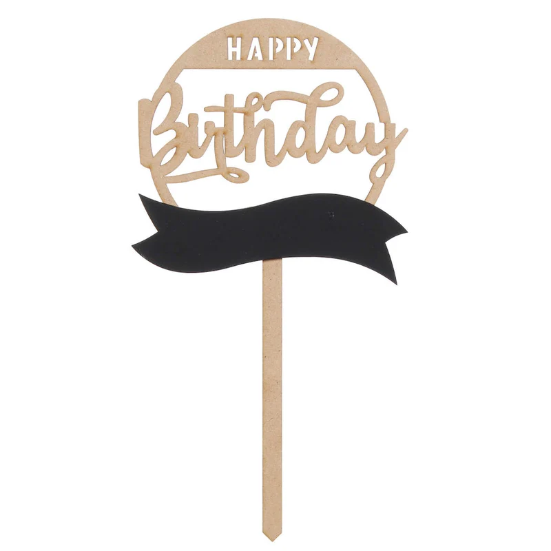 Art.10124 Pick Happy Birthday Pizarrón 26x14cm 1pz