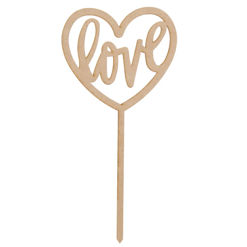 Art.10094 Pick Corazón Love 25x12xcm 1pz