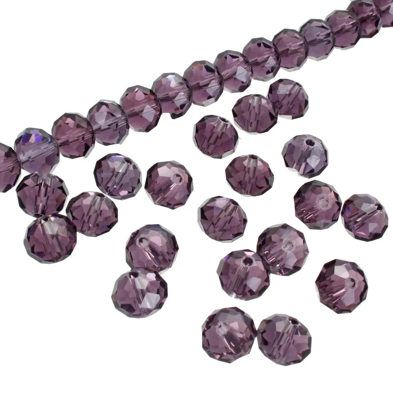 Art.2193 Cuenta Rondel 8x10mm Hilo 55cm (Aprox 68 pz)
