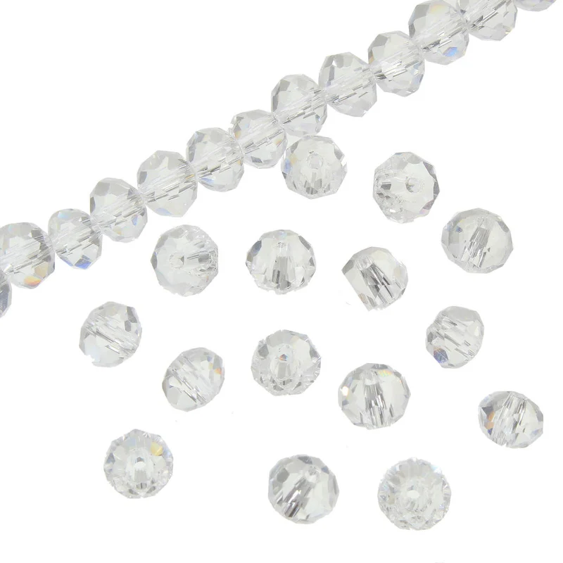Art.2183 Cuenta Rondel 4x6mm Hilo 40cm (Aprox 89pz)