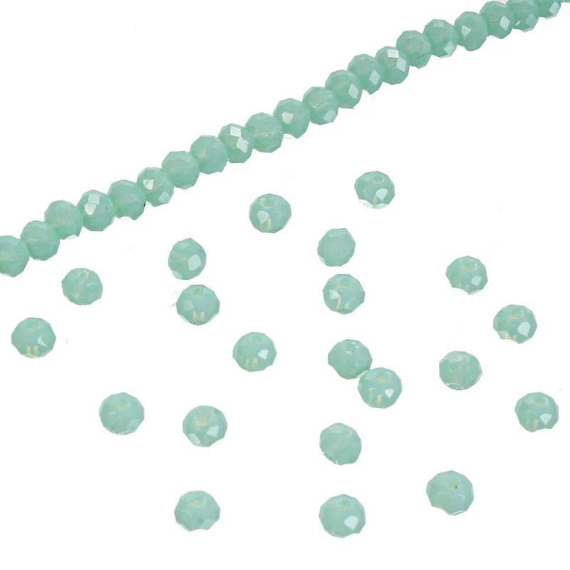Art.2173 Cuenta Rondel 3x4mm Hilo 45cm (Aprox 130pz)