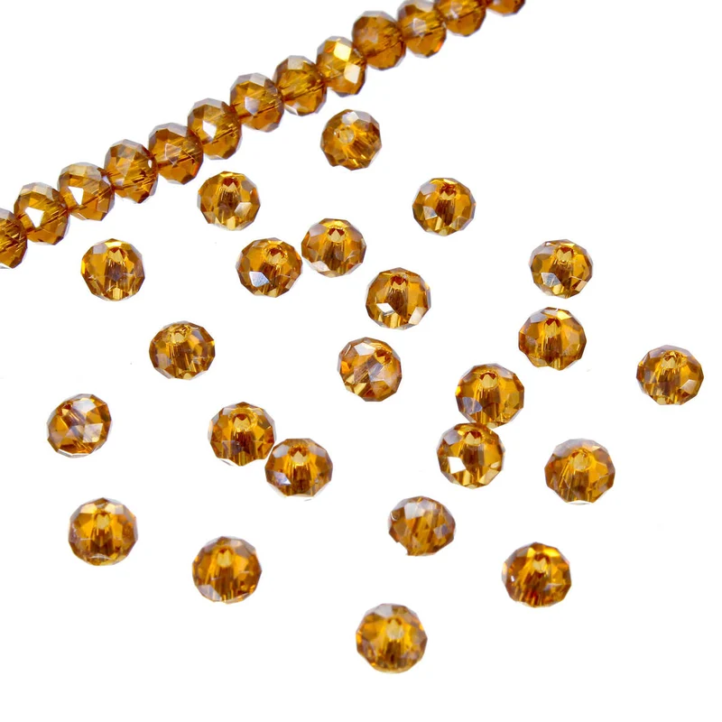 Art.2166 Cuenta Rondel 3x2mm Hilo 40cm (Aprox 145pz)