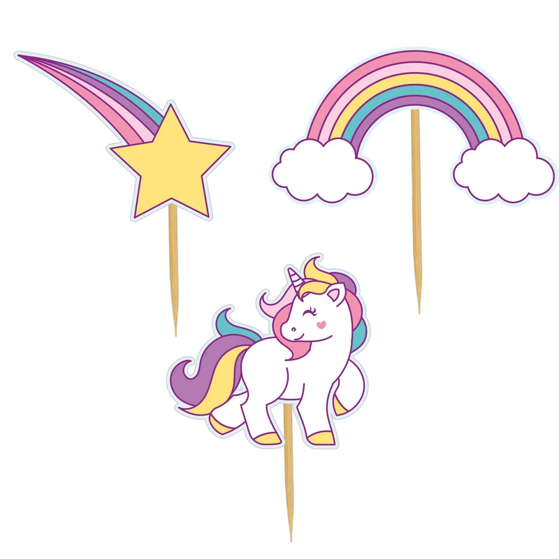 Art.10858 Pick Unicornio 9cm 12pz