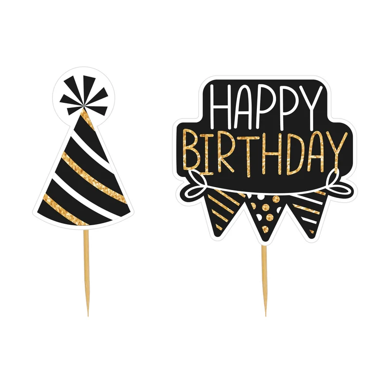 Art.10854 Pick Happy Birthday 9cm 12pz