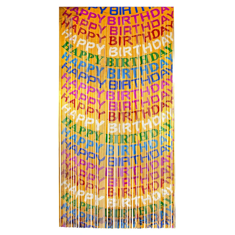 Art.2435 Cortina Happy Birthday 2x1m 1pz