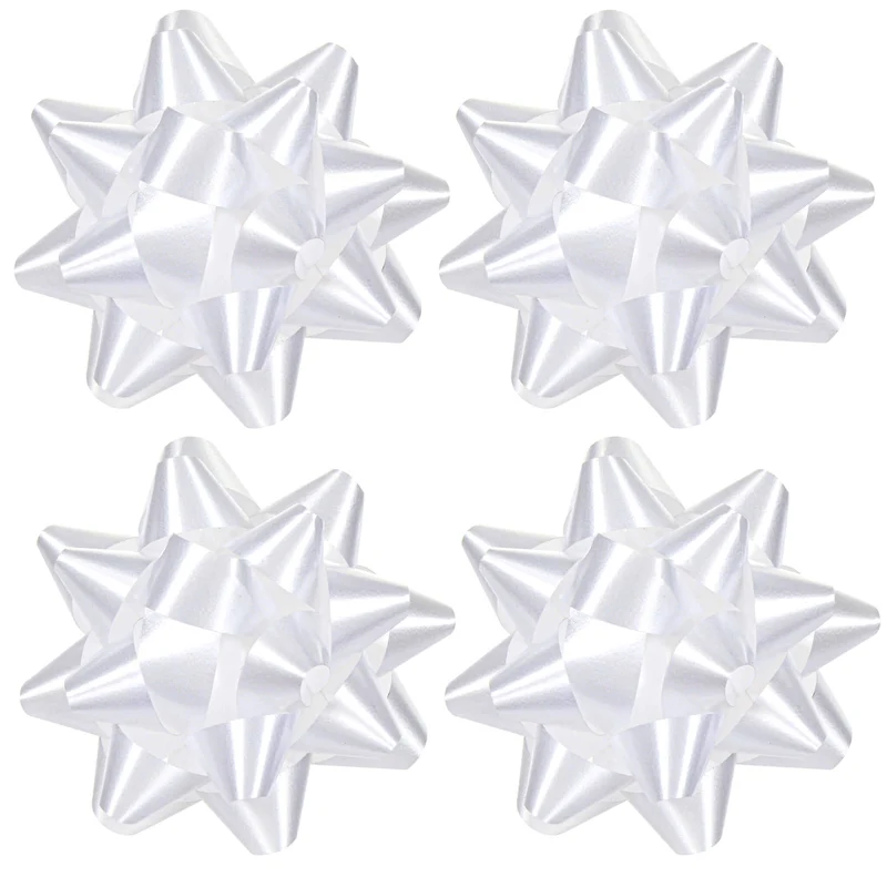 Art.8033 Moños Chicos Estrella 8cm 4pz