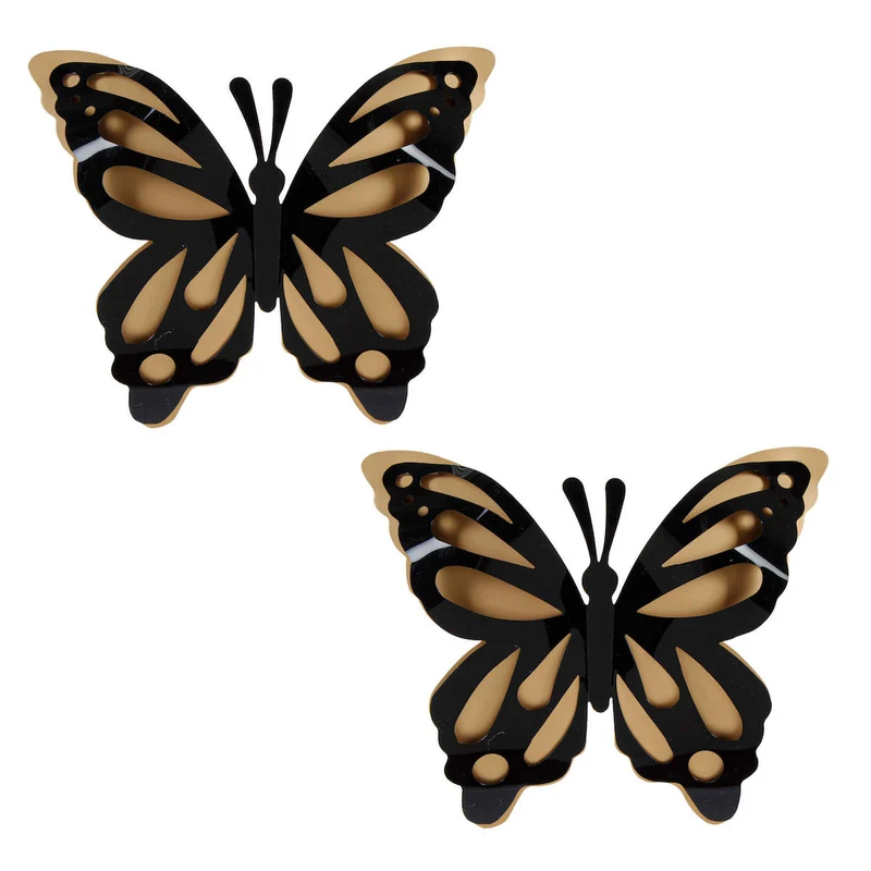 Art.7762 Mariposa De PVC 17x21cm 2pz