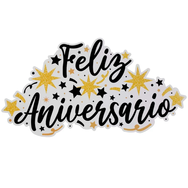 Art.10736 Letrero Feliz Aniversario 36x68cm 1pz