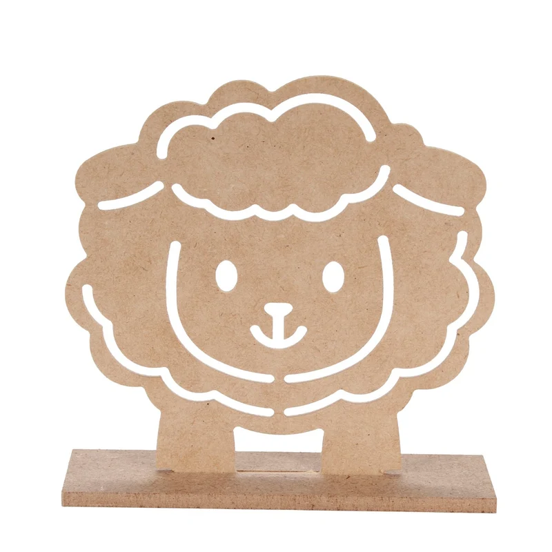 Art.9704 Adorno Borreguito Mdf 14x4cm 1pz