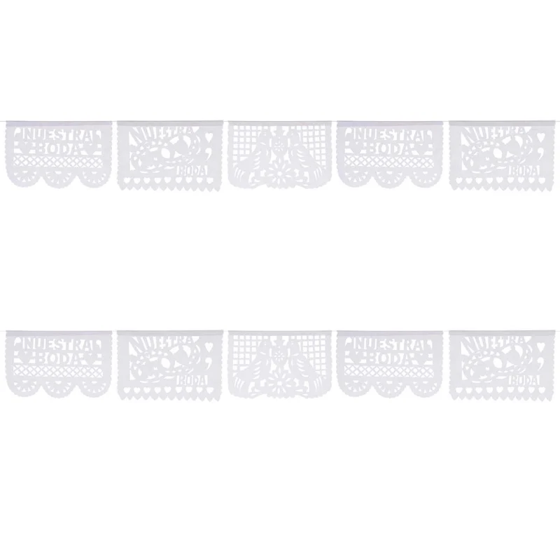 Art.10651 Guía De Papel Picado Boda 4m 1pz