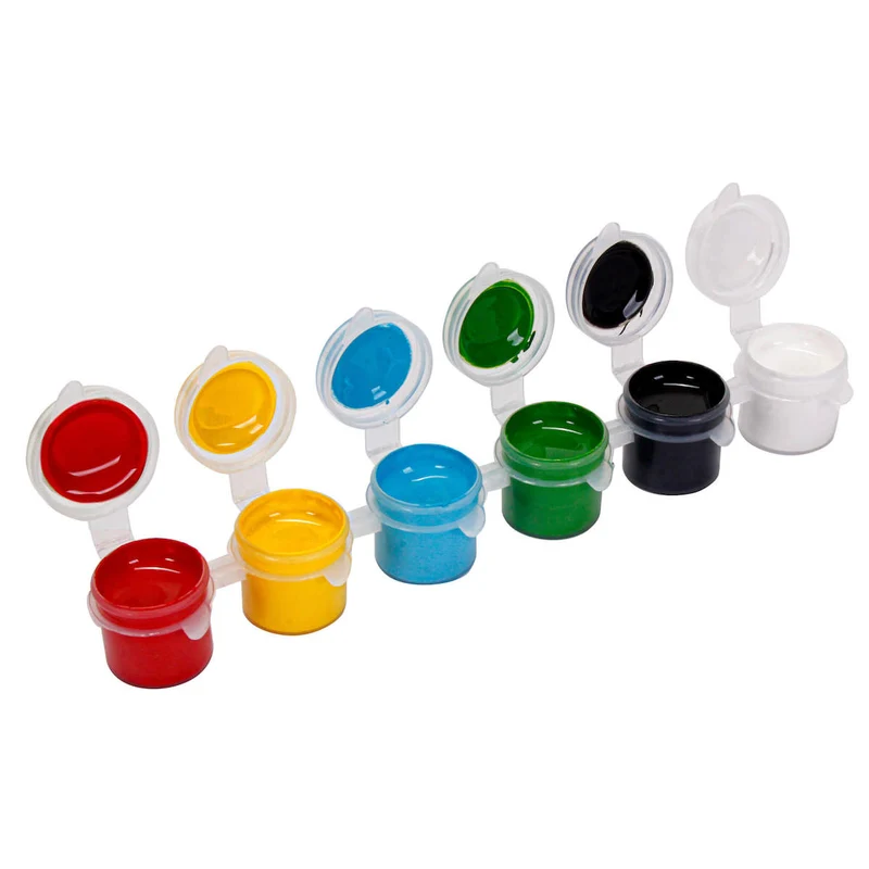 Art.10561 Tira De Pintura Acrílica 6 Colores (Aprox 4ml c/u) 2.2x17x3.3cm 1pz