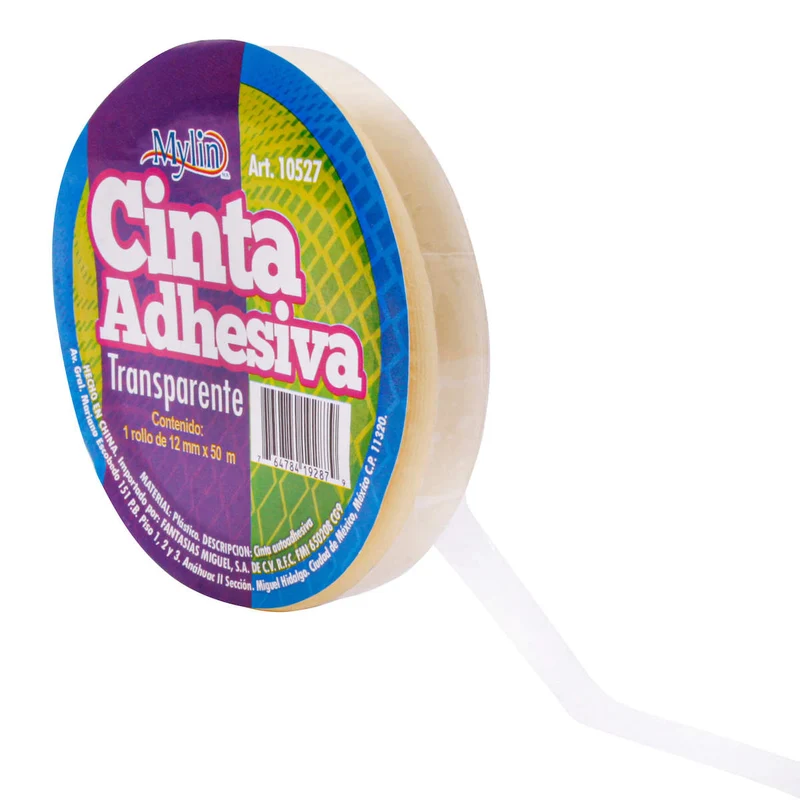 Art.10527 Cinta Adhesiva Transparente 12mm 50m 1pz