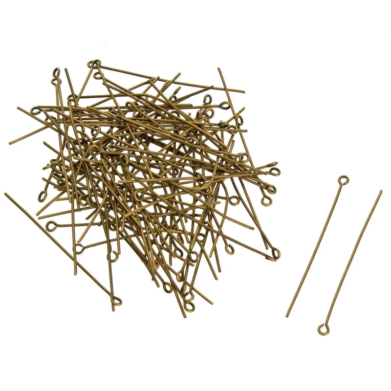 Art.7040 Alfiler Con Argolla Oro Antigüo 5cm 20g (aprox 96pz)