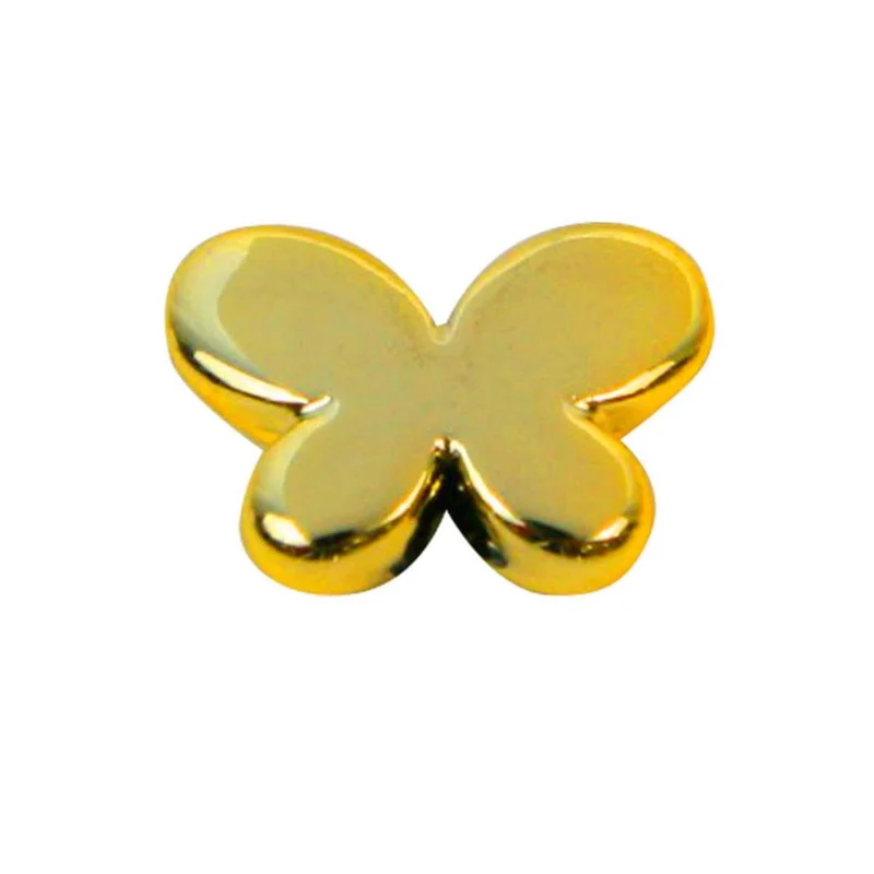 Art.5958 Cuenta Mariposa Plata 17mm 20pz
