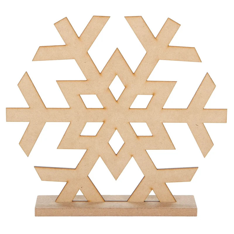 Art.492 Copo De Nieve Con Base Madera 20.9x22.7x4cm 1pz