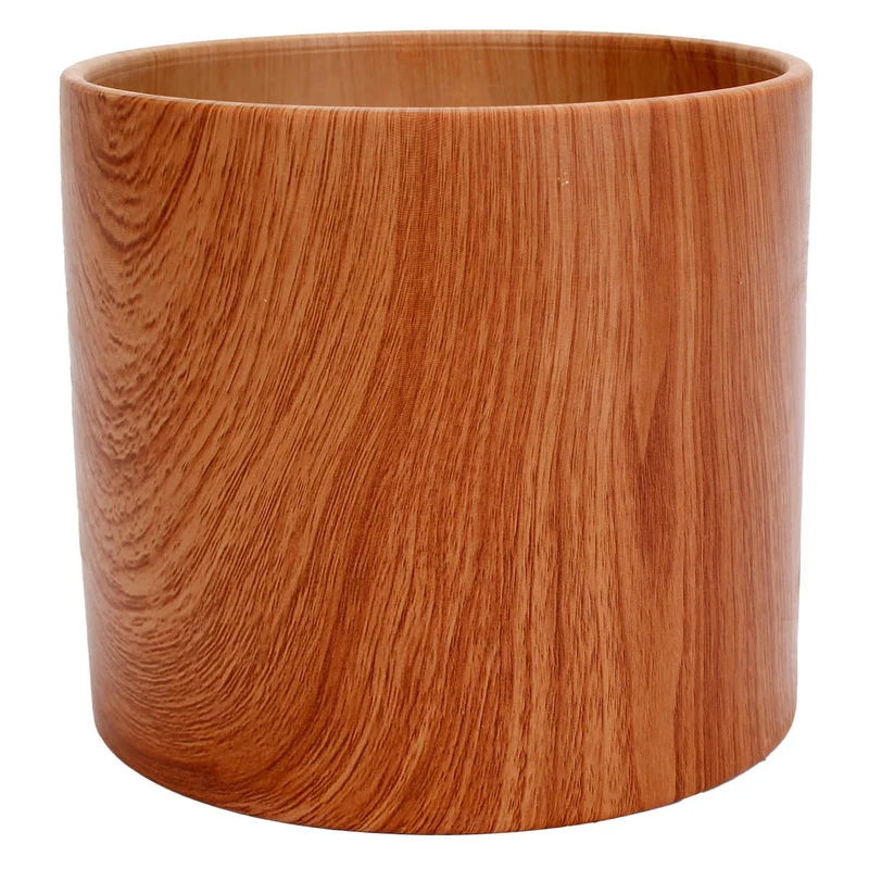 Art.3483 Base Cerámica Acabado Madera 16x18x18cm 1pz