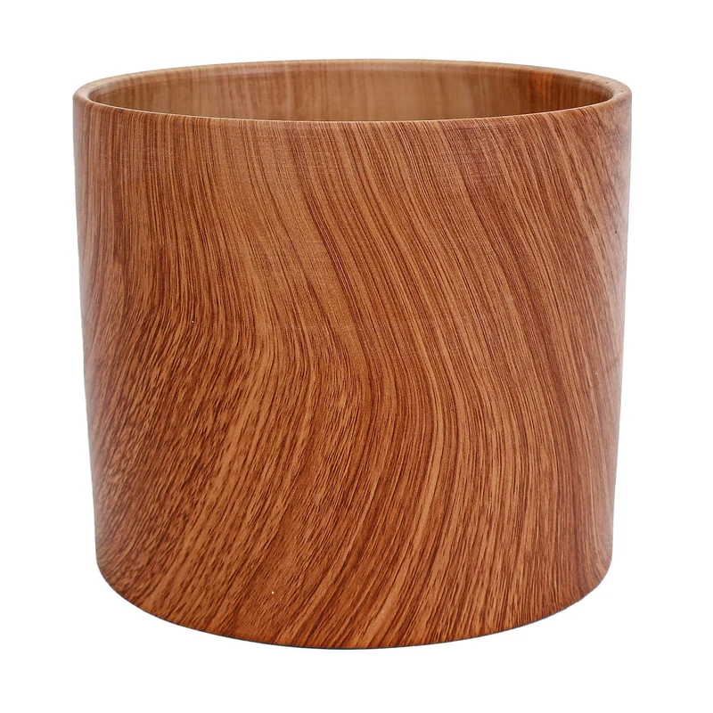 Art.3453 Base Cerámica Acabado Madera 14x16x16cm 1pz