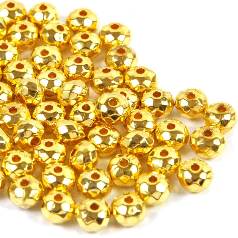 Art.1615 Cuenta Rondel Facetado Oro/Plata 12mm 20pz