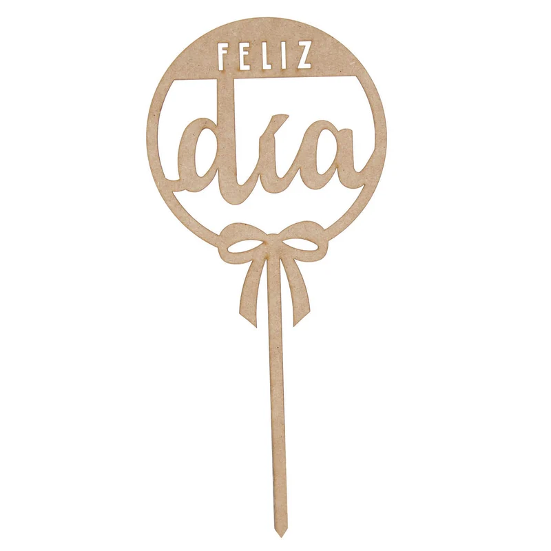 Art.11258 Pick Círculo Feliz Día 23.5x12cm 1pz