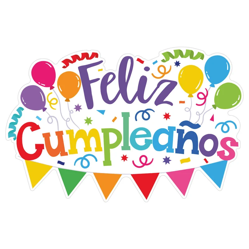 Art.11080 Letrero Feliz Cumpleaños 45x68cm 1pz