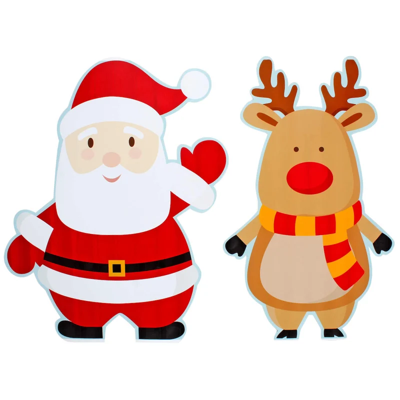 Art.11027 Adorno Grande Navideño Personaje 40x32.5cm (Aprox) 2pz